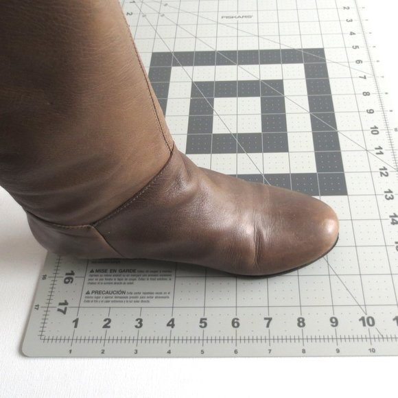 Steve Madden Tall Tan Knee High Flat Riding Boots - Picture 8 of 13